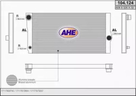 AHE 104124 - Радиатор, охлаждение двигателя