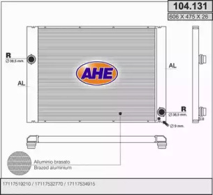 AHE 104131 -  Радиатор, охлаждение двигателя