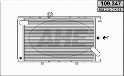 AHE 109347 - Радиатор, охлаждение двигателя