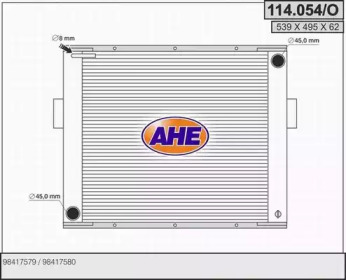 AHE 114054o - Радиатор, охлаждение двигателя