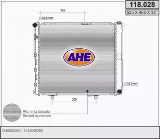 AHE 118028 -  Радиатор, охлаждение двигателя