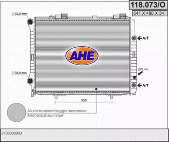 AHE 118073o -  Радиатор, охлаждение двигателя