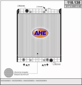 AHE 118138 -  Радиатор, охлаждение двигателя