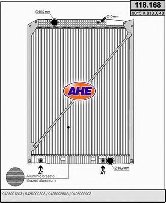 AHE 118168 -  Радиатор, охлаждение двигателя
