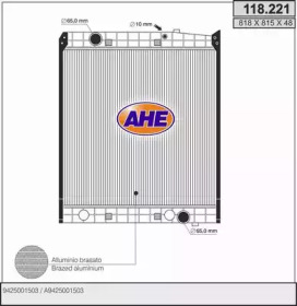 AHE 118221 -  Радиатор, охлаждение двигателя