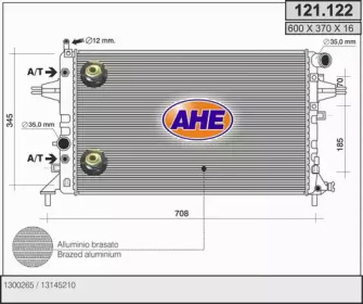 AHE 121122 -  Радиатор, охлаждение двигателя