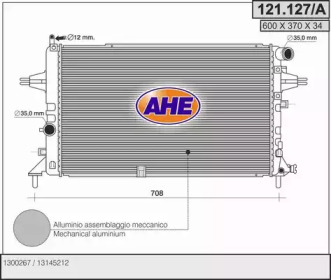 AHE 121127a -  Радиатор, охлаждение двигателя