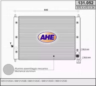 AHE 131052 -  Радиатор, охлаждение двигателя