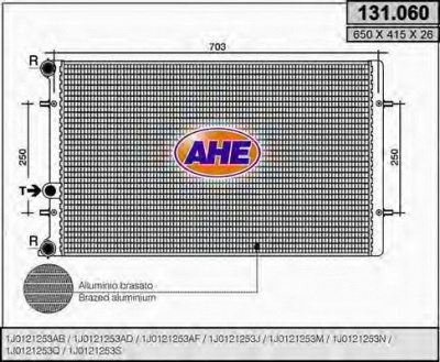 AHE 131060 -  Радиатор, охлаждение двигателя