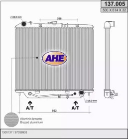 AHE 137005 -  Радиатор, охлаждение двигателя