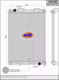 AHE 140002 - Радиатор, охлаждение двигателя