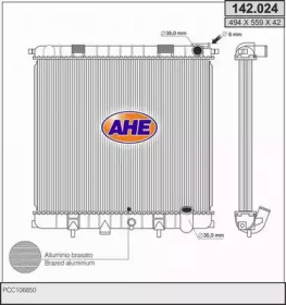 AHE 142024 -  Радиатор, охлаждение двигателя