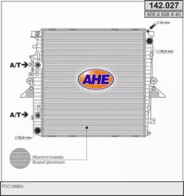 AHE 142027 - Радиатор, охлаждение двигателя