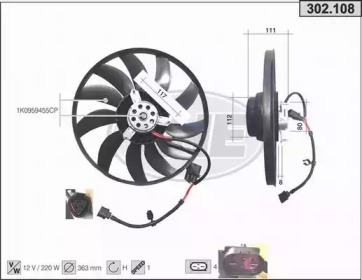 AHE 302108 -  Вентилятор, охлаждение двигателя