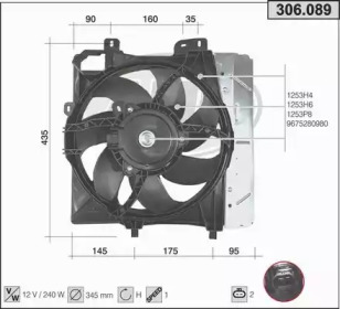 AHE 306089 -  Вентилятор, охлаждение двигателя
