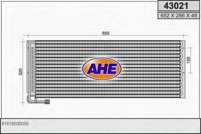 AHE 43021 - Конденсатор, кондиционер