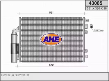 AHE 43085 -  Конденсатор, кондиционер