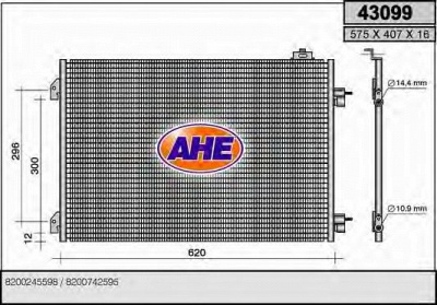 AHE 43099 - Конденсатор, кондиционер