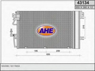 AHE 43134 - Конденсатор, кондиционер