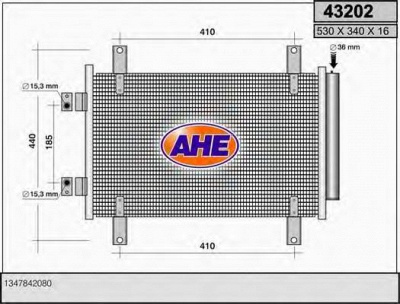 AHE 43202 -  Конденсатор, кондиционер