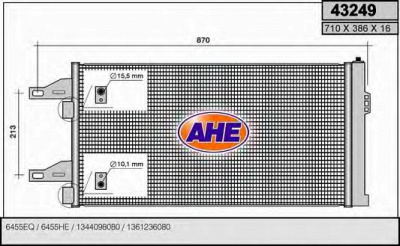 AHE 43249 -  Конденсатор, кондиционер