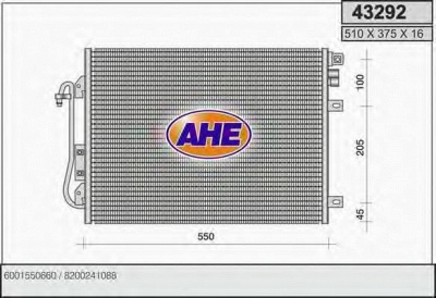 AHE 43292 - Конденсатор, кондиционер