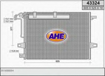 AHE 43324 -  Конденсатор, кондиционер