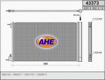 AHE 43373 -  Конденсатор, кондиционер