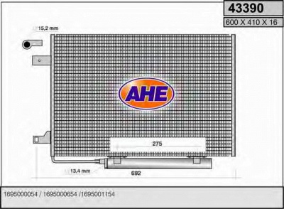 AHE 43390 - Конденсатор, кондиционер