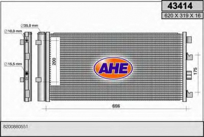 AHE 43414 - Конденсатор, кондиционер