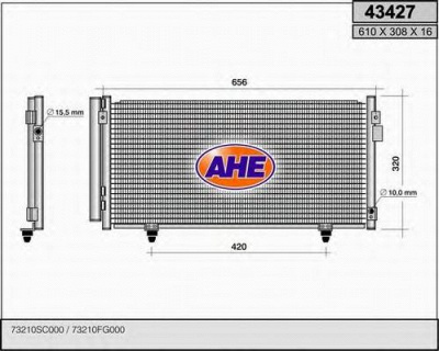 AHE 43427 - Конденсатор, кондиционер