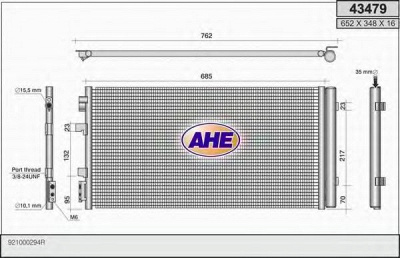 AHE 43479 -  Конденсатор, кондиционер
