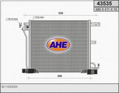 AHE 43535 -  Конденсатор, кондиционер