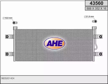 AHE 43560 - Конденсатор, кондиционер