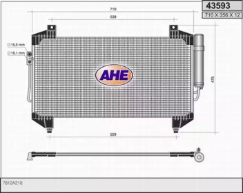 AHE 43593 - Конденсатор, кондиционер