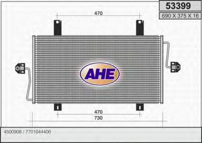AHE 53399 -  Конденсатор, кондиционер