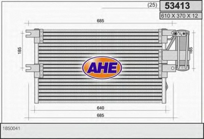 AHE 53413 -  Конденсатор, кондиционер