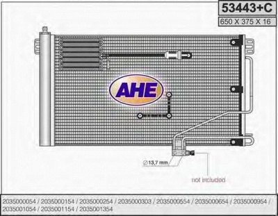 AHE 53443c -  Конденсатор, кондиционер