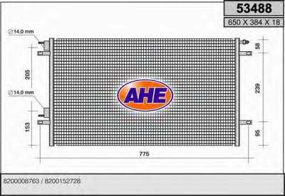 AHE 53488 -  Конденсатор, кондиционер