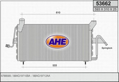 AHE 53662 - Конденсатор, кондиционер