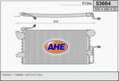 AHE 53664 - Конденсатор, кондиционер