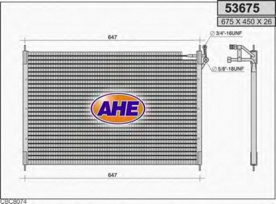 AHE 53675 -  Конденсатор, кондиционер