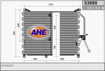 AHE 53690 -  Конденсатор, кондиционер