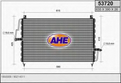 AHE 53720 - Конденсатор, кондиционер
