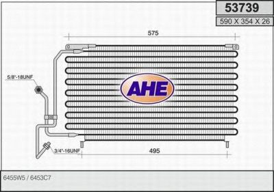AHE 53739 - Конденсатор, кондиционер