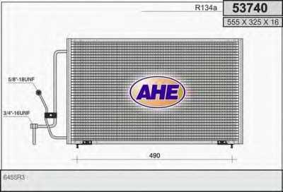 AHE 53740 -  Конденсатор, кондиционер
