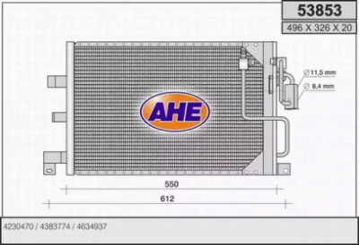 AHE 53853 - Конденсатор, кондиционер