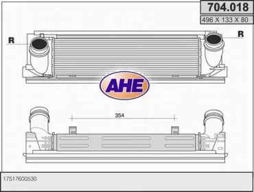 AHE 704018 - Интеркулер
