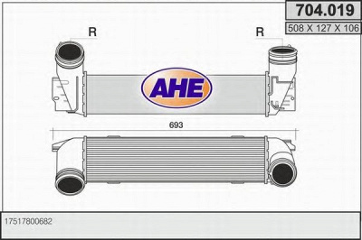 AHE 704019 -  Интеркулер