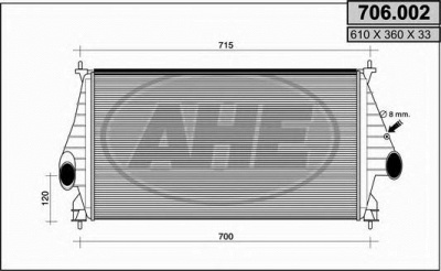 AHE 706002 - Интеркулер